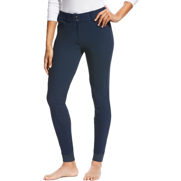 Ariat Damen Tri Factor Grip Kniepatch Reithose Navy